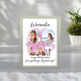 Wydruk w ramce 30x40 - Tekst: 40 LAT - Pion