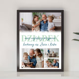 Wydruk w ramce 30x40 - Fotokolaż: Dziadek - Pion