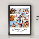 Wydruk w ramce 30x40 - Fotokolaż: Love - Pion