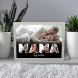Wydruk w ramce 30x40 - Tekst: MAMA - Poziom