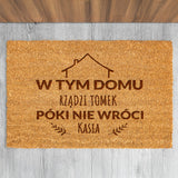 Wycieraczka kokosowa personalizowana - W Tym Domu Rządzi