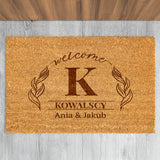 Wycieraczka kokosowa personalizowana - Monogram