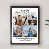 Wydruk w ramce 30x40 - Fotokolaż: Urodziny 2 - Pion