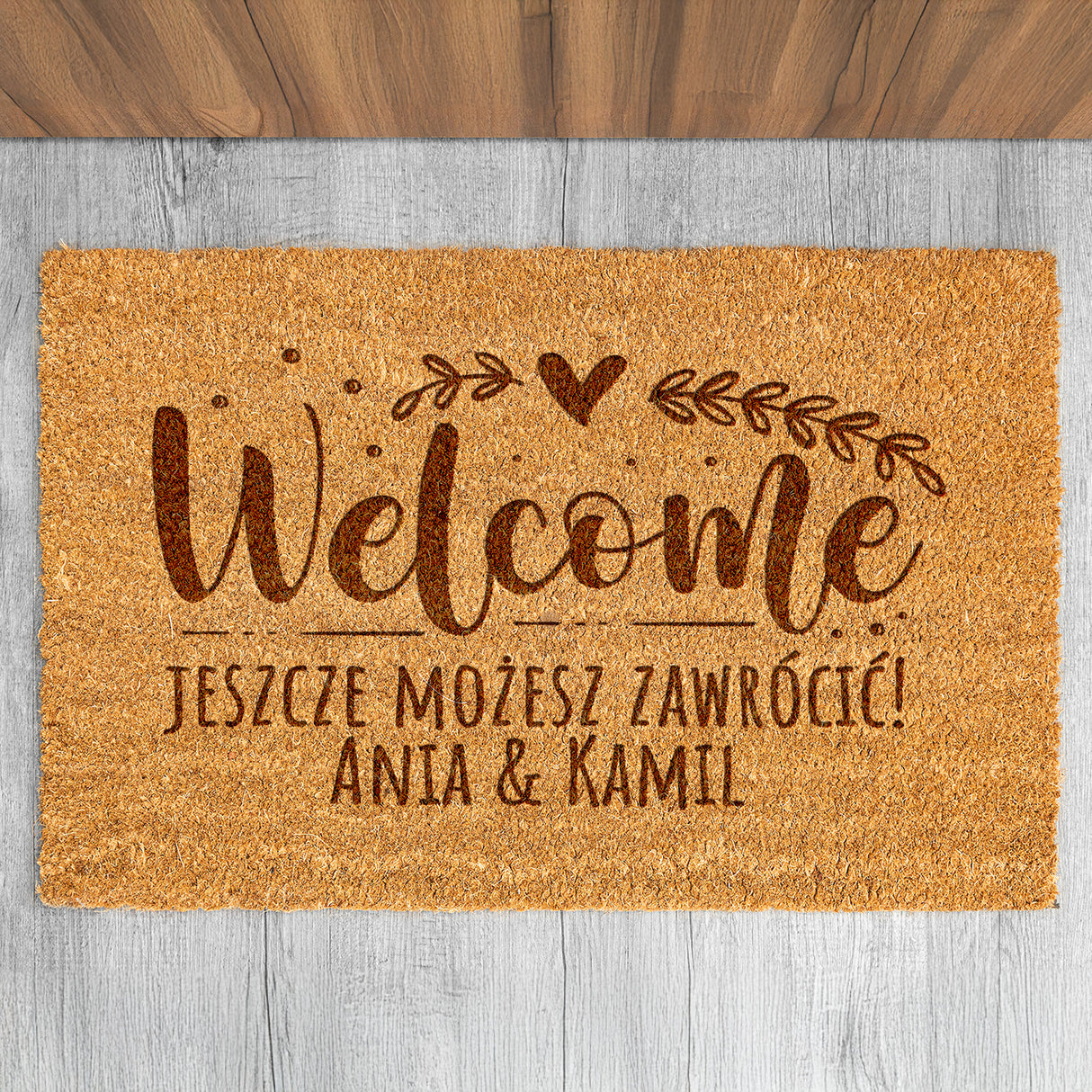 Wycieraczka kokosowa personalizowana - Welcome