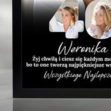 Wydruk w ramce 30x40 - Tekst: 40 URODZINY - Pion