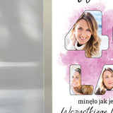 Wydruk w ramce 30x40 - Tekst: 40 LAT - Pion