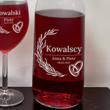Zestaw karafka + dwa kieliszki do wina -NASZ DZIEŃ