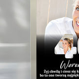 Wydruk w ramce 30x40 - Tekst: 40 URODZINY - Pion