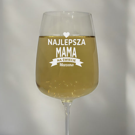 Kieliszek do wina 600 ml - NAJLEPSZA MAMA NA ŚWIECIE