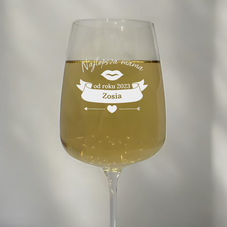 Kieliszek do wina 600 ml - NAJLEPSZA MAMA OD ROKU