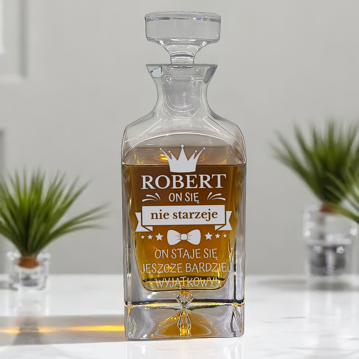 Karafka do whisky 0,75 L - WIECZNIE MŁODY
