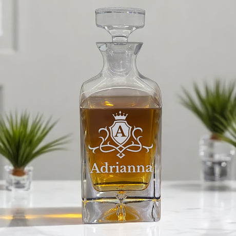 Karafka do whisky 0,75 L - MONOGRAM IMIĘ 2