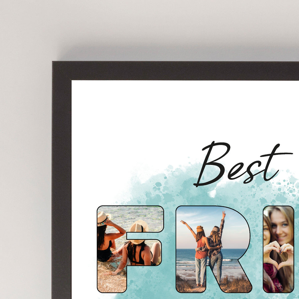 Wydruk w ramce 30x40 - Tekst: FRIENDS - Pion
