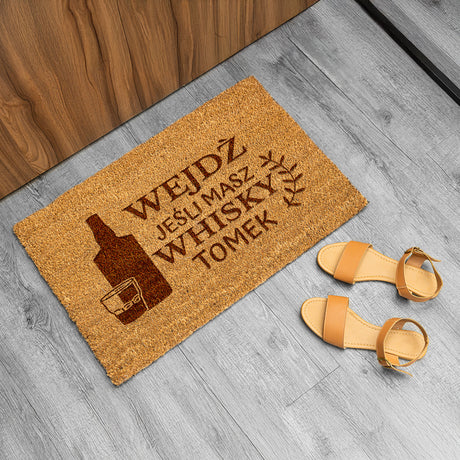 Wycieraczka kokosowa personalizowana - Wejdź Jeśli Masz Whisky