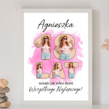 Wydruk w ramce 30x40 - Tekst: 18 LAT - Pion