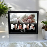 Wydruk w ramce 30x40 - Tekst: MAMA - Poziom