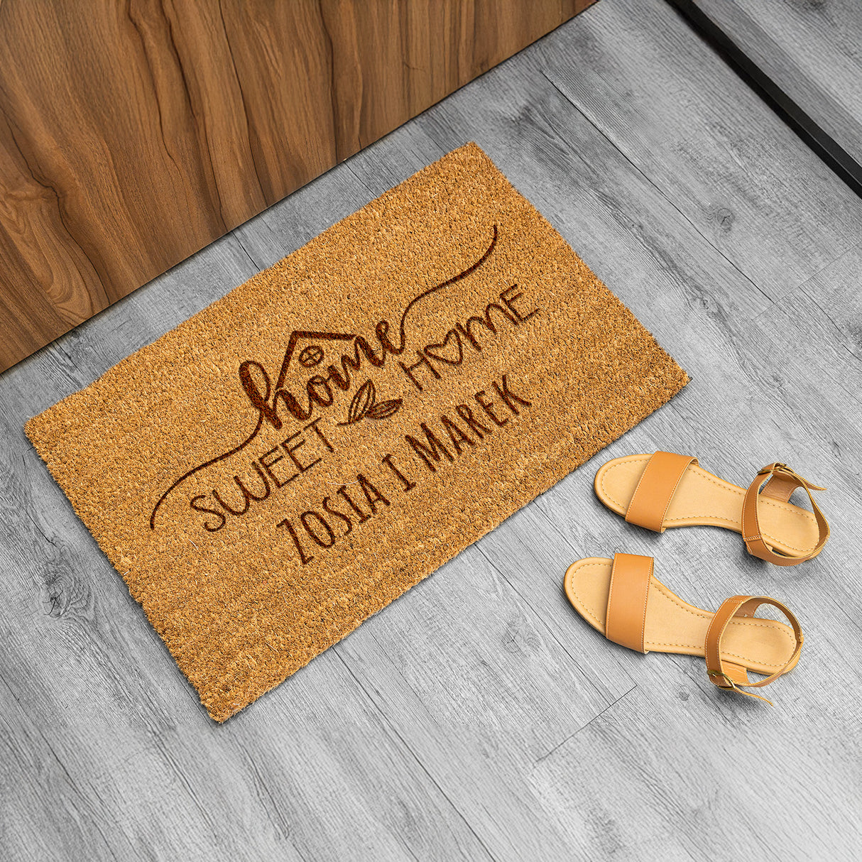 Wycieraczka kokosowa personalizowana - Home Sweet Home