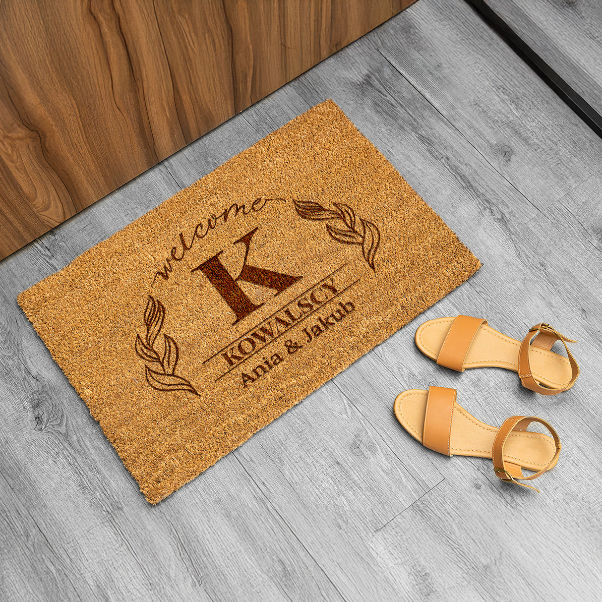 Wycieraczka kokosowa personalizowana - Monogram