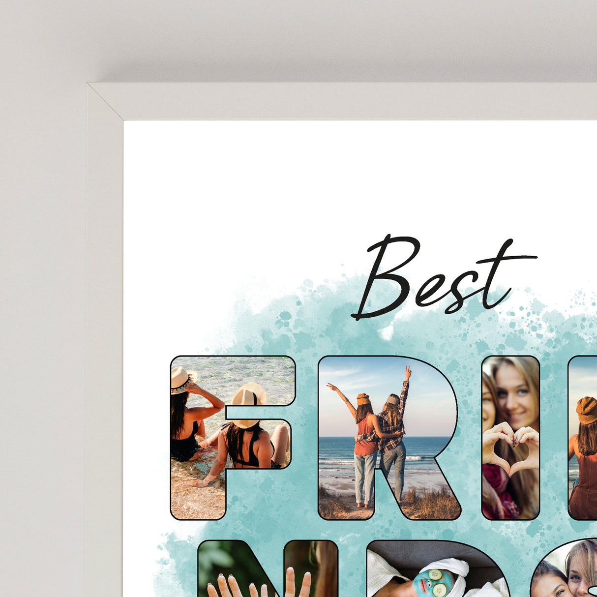 Wydruk w ramce 30x40 - Tekst: FRIENDS - Pion