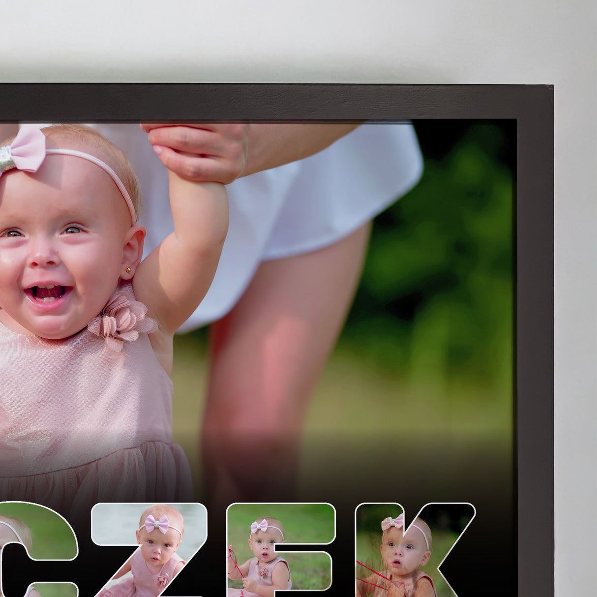Wydruk w ramce 30x40 - Tekst: ROCZEK - Poziom