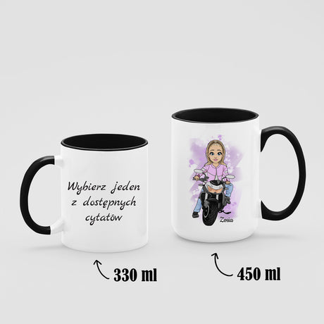 Kubek z nadrukiem - Motogirl